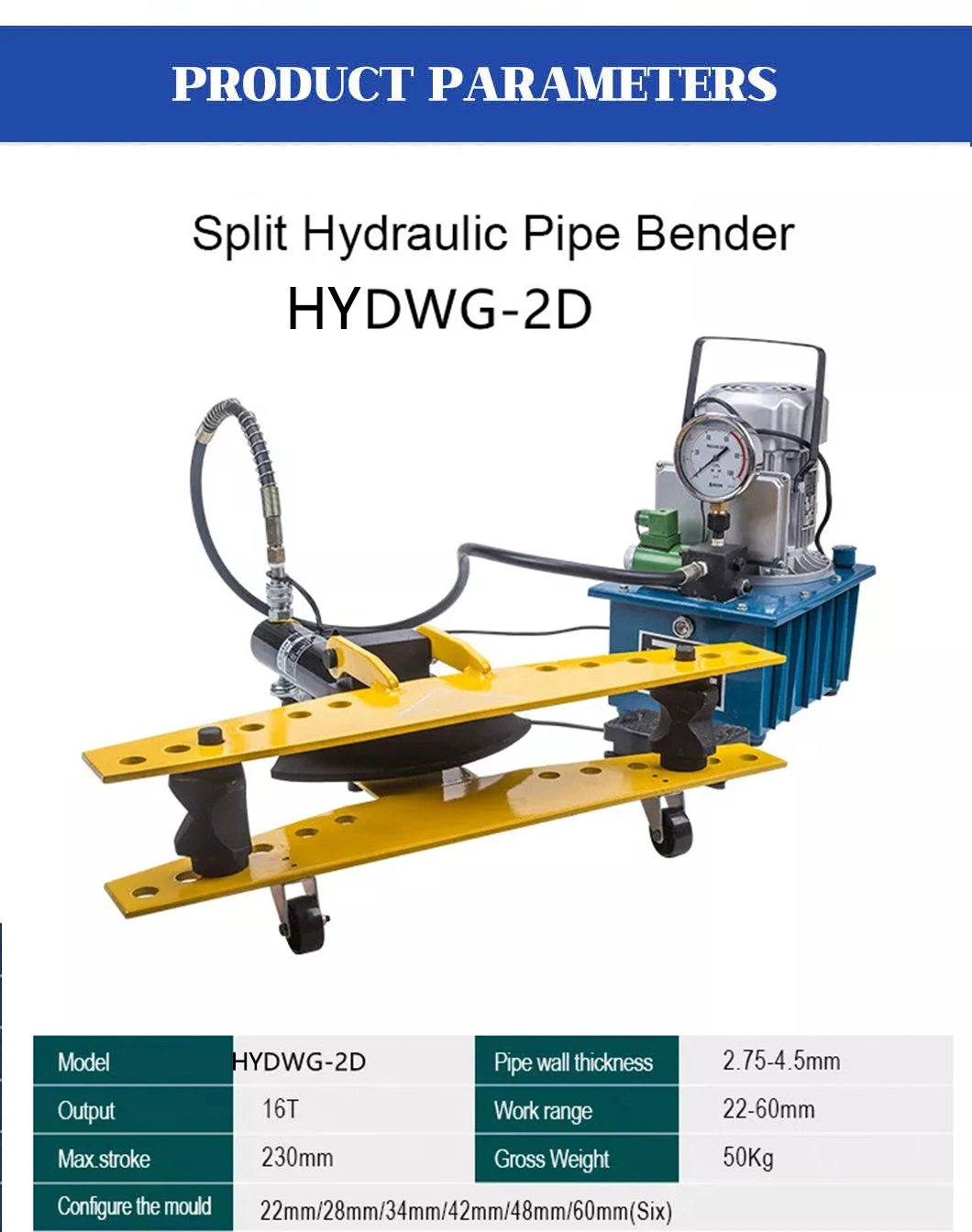 Manual Hydraulic Pipe Bender Busbar Processing Tube Bending Machine