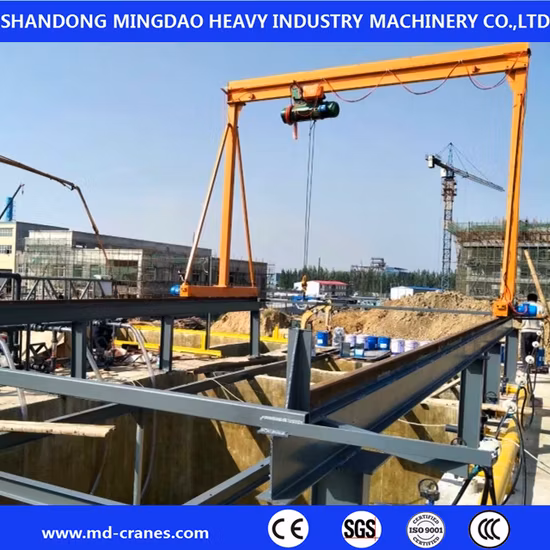 Small Portable Rackless Mobile Workshop 3 Ton 5 Ton 3 Ton Adjustable Height Mini Movable Gantry Crane with Low Price and High Quality
